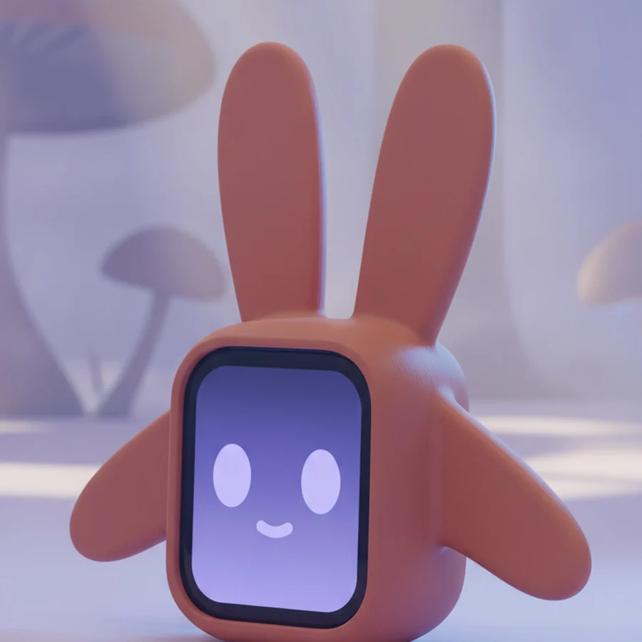 Lumi-Numi in a printed bunny shell