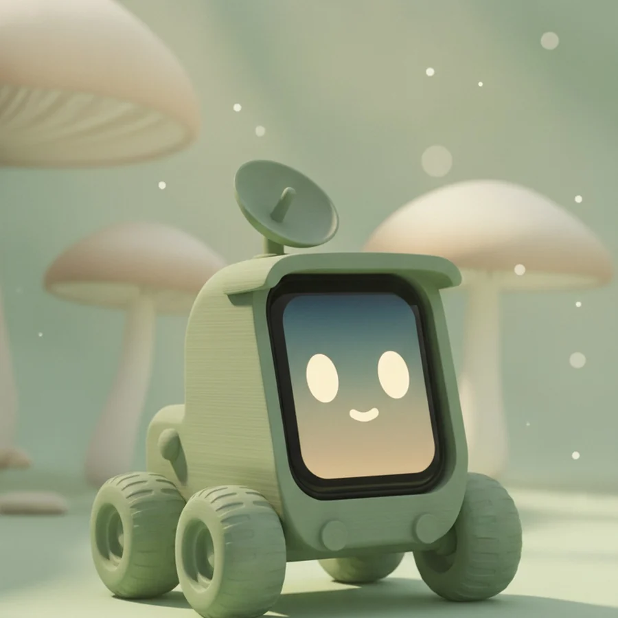 Lumi-Numi in a printed rover shell