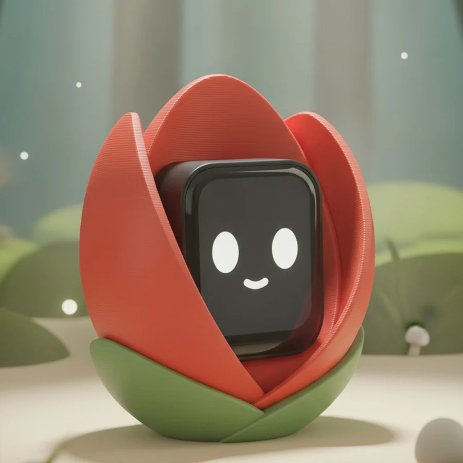 Lumi-Numi in a printed tulip shell